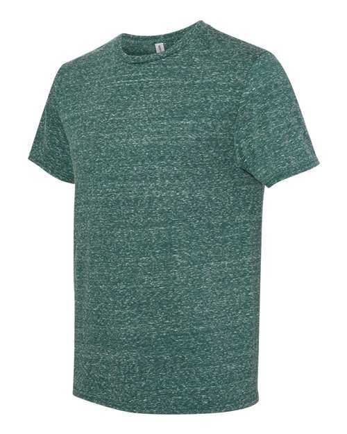Jerzees 88MR Snow Heather Jersey Crew T-Shirt - Forest Green - HIT a Double