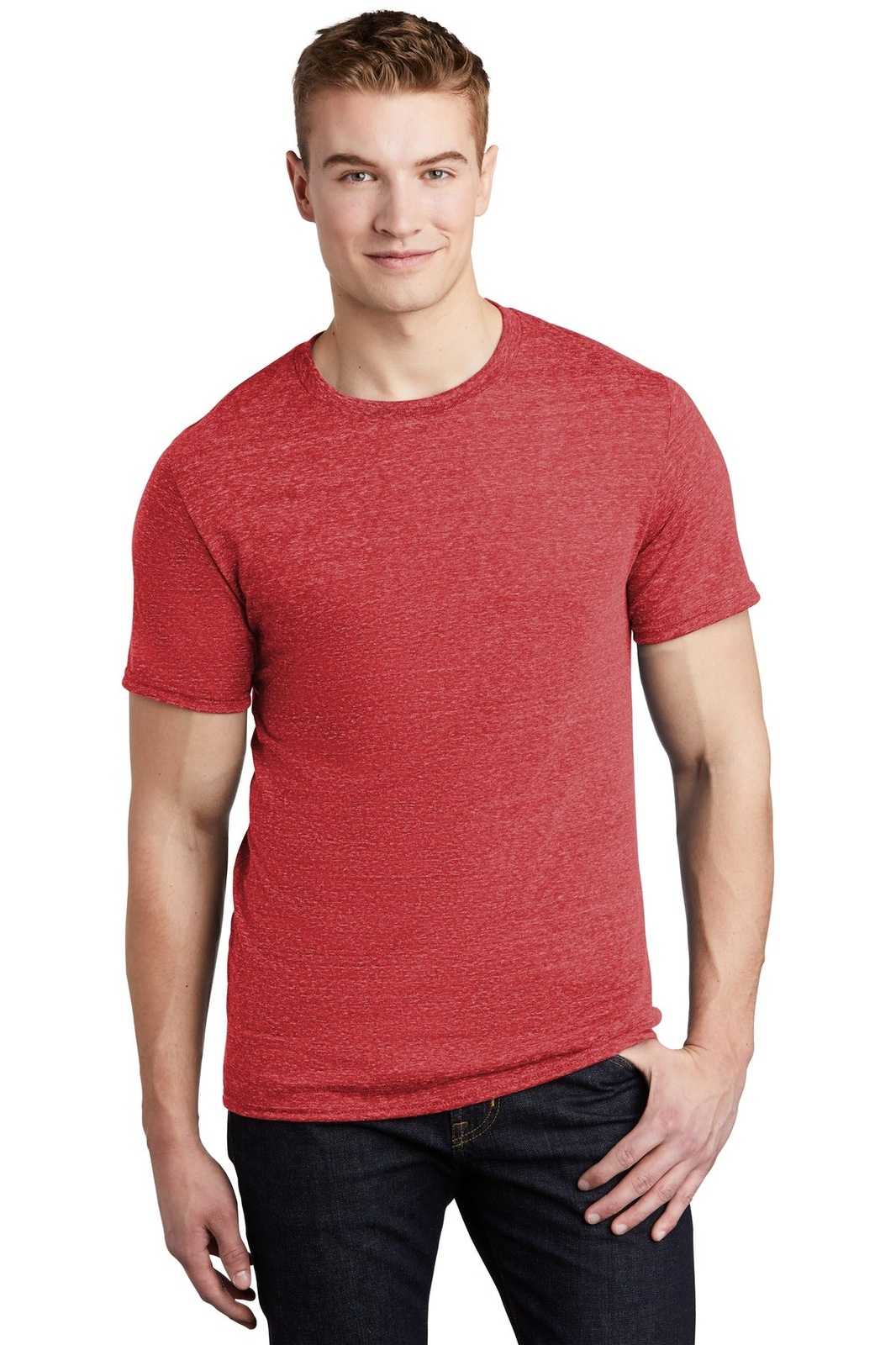 Jerzees 88M Snow Heather Jersey T-Shirt - Red - HIT a Double