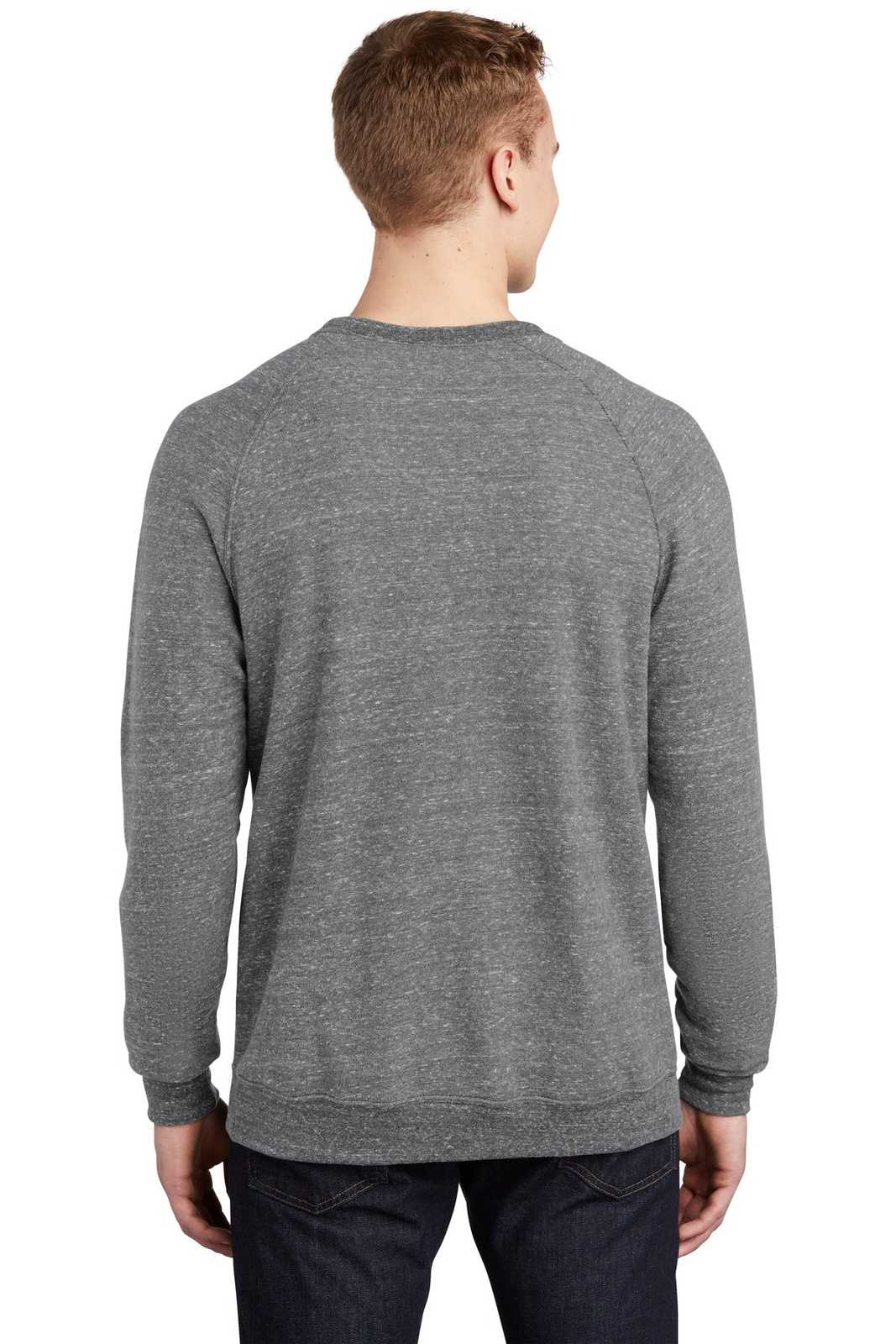 Jerzees 91M Snow Heather French Terry Raglan Crew - Charcoal - HIT a Double