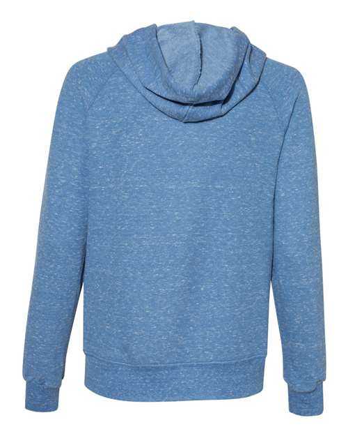 Jerzees 92WR Women&#39;s Snow Heather French Terry Full-Zip Hooded Sweatshirt - Royal - HIT a Double