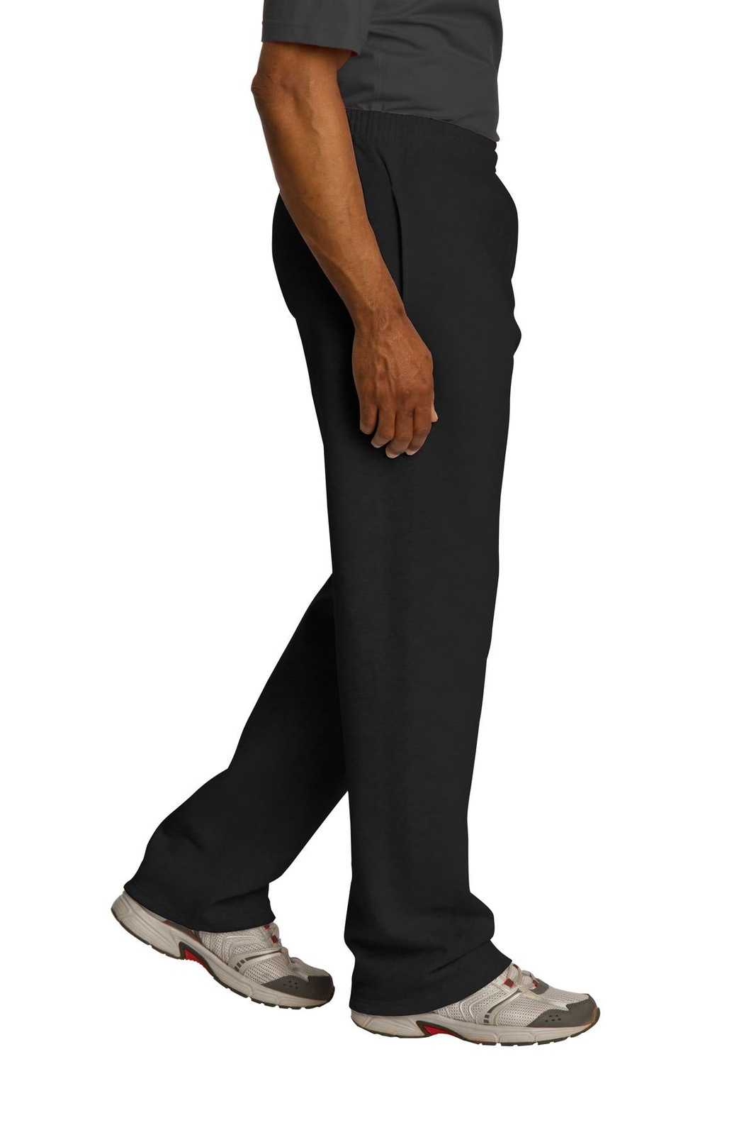 Jerzees 974MP Nublend Open Bottom Pant with Pockets - Black - HIT a Double