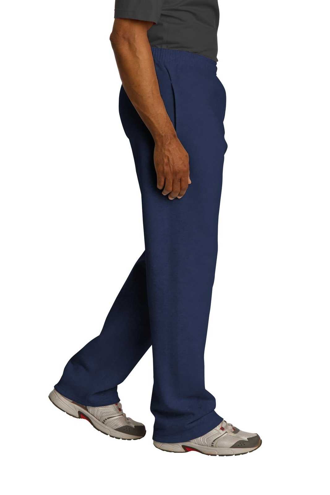Jerzees 974MP Nublend Open Bottom Pant with Pockets - Navy - HIT a Double