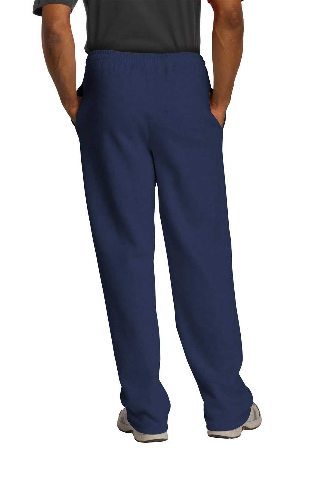 Jerzees 974MP Nublend Open Bottom Pant with Pockets - Navy - HIT a Double