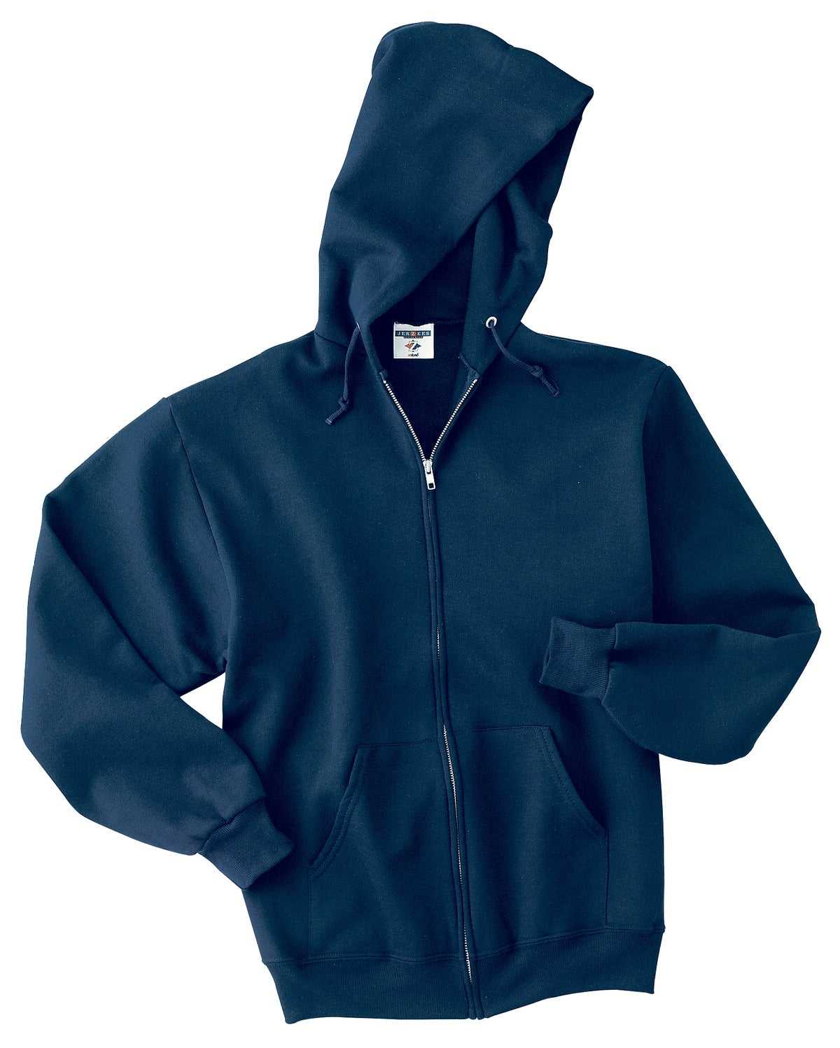 Jerzees 993M Nublend Full-Zip Hooded Sweatshirt - Navy - HIT a Double