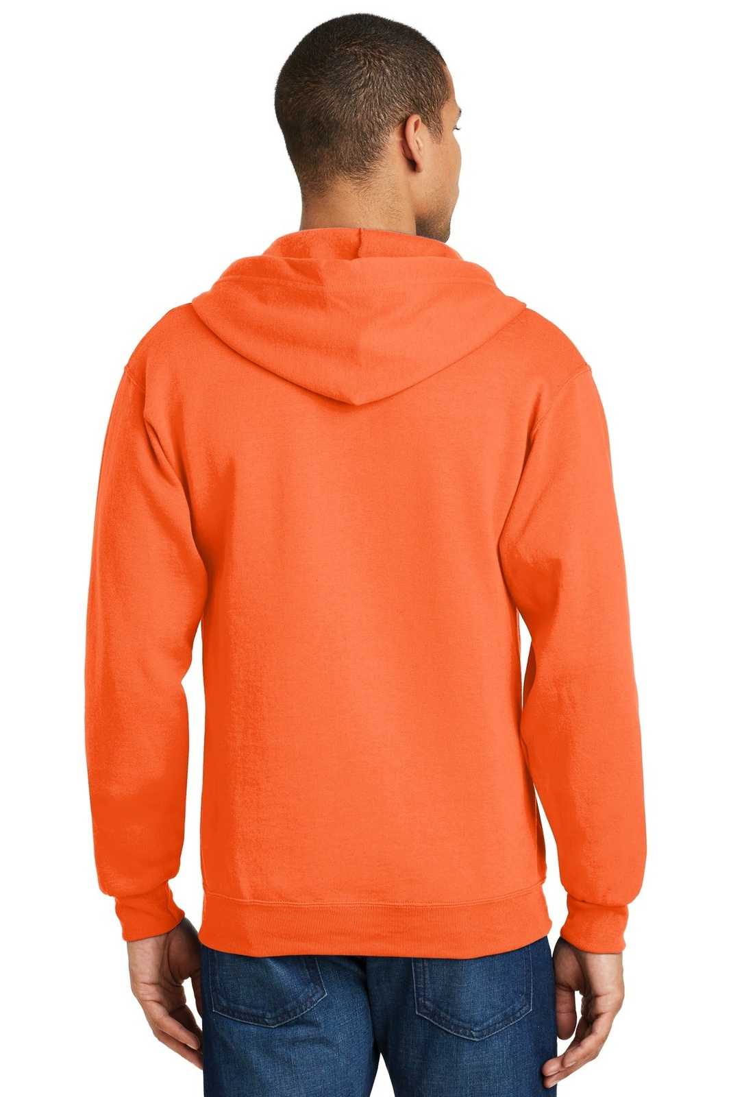 Jerzees 993M Nublend Full-Zip Hooded Sweatshirt - Safety Orange - HIT a Double