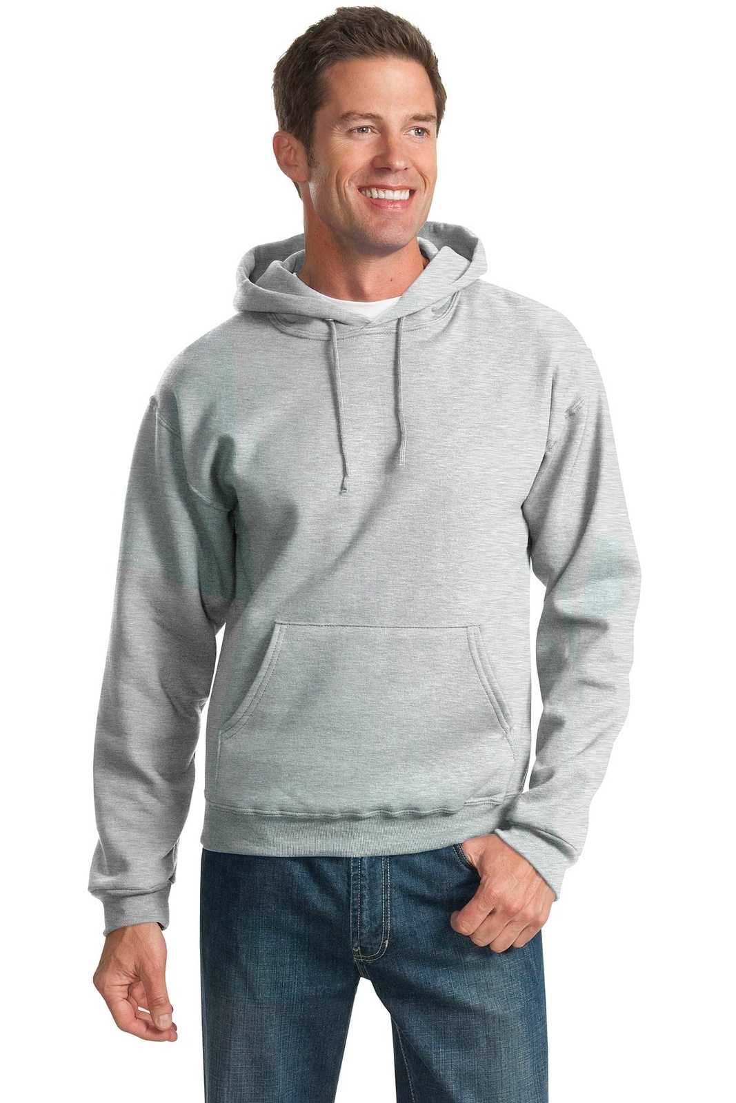 Jerzees 996MR NuBlend Pullover Hooded Sweatshirt - Ash - HIT a Double