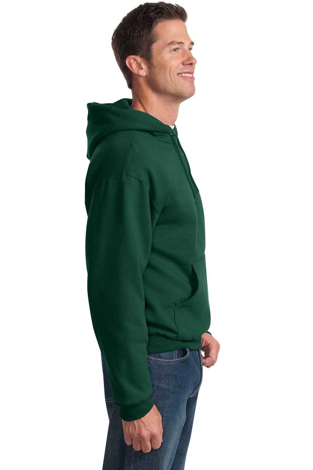 Jerzees 996MR NuBlend Pullover Hooded Sweatshirt - Forest Green - HIT a Double