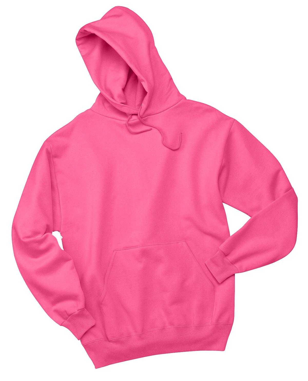 Jerzees 996MR NuBlend Pullover Hooded Sweatshirt - Neon Pink - HIT a Double