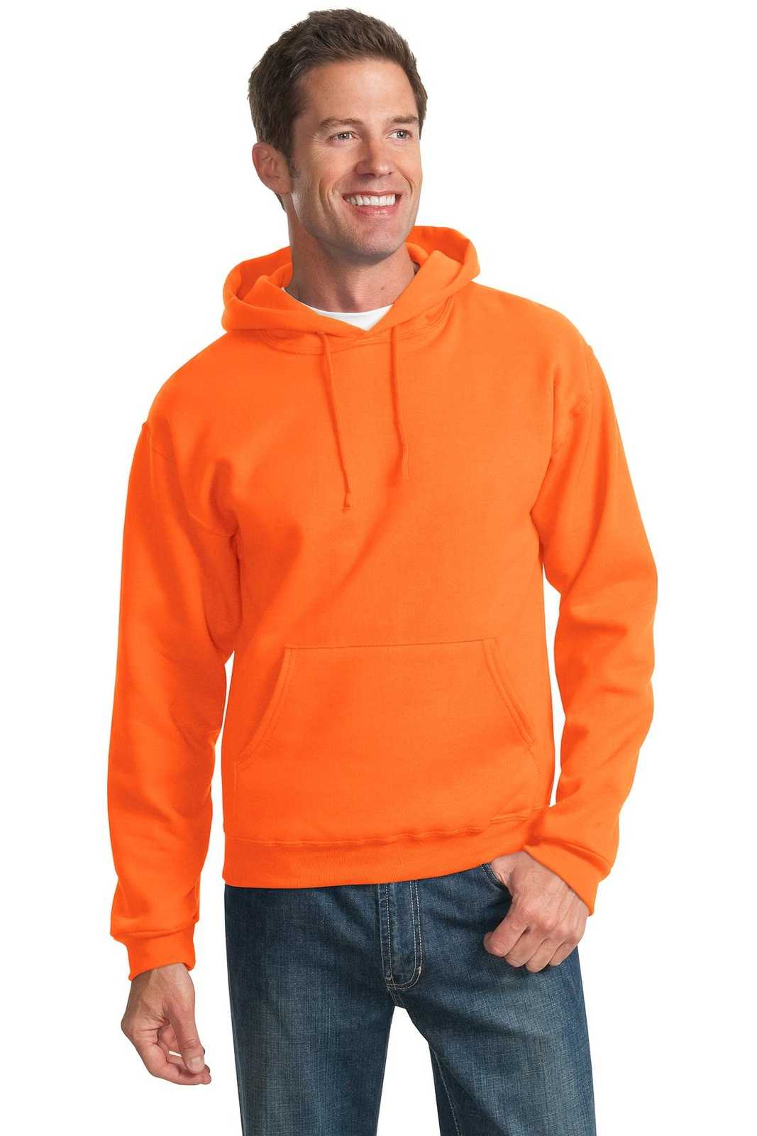 Jerzees 996MR NuBlend Pullover Hooded Sweatshirt - Safety Orange - HIT a Double