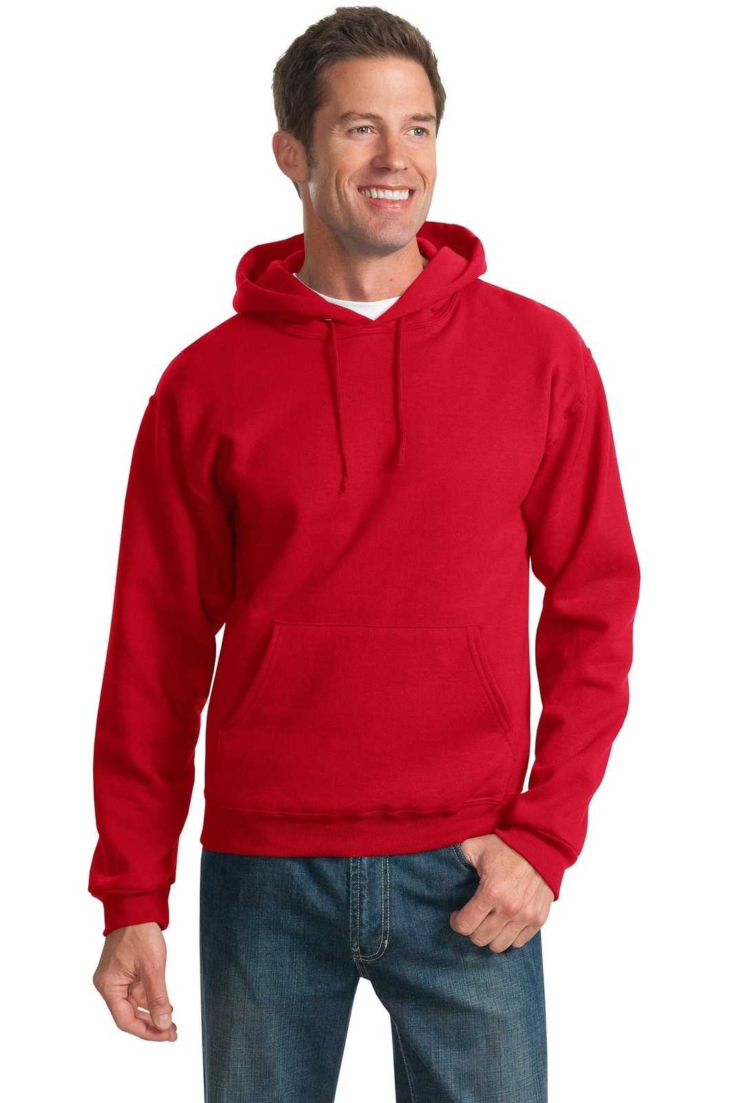 Jerzees 996MR NuBlend Pullover Hooded Sweatshirt - True Red - HIT a Double