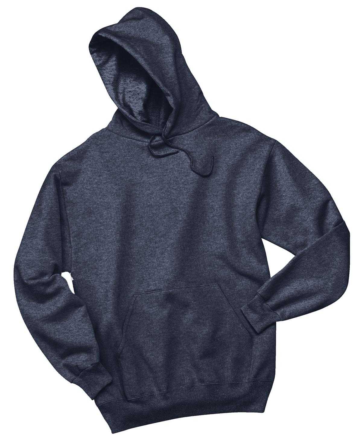 Jerzees 996MR NuBlend Pullover Hooded Sweatshirt - Vintage Heather Navy - HIT a Double