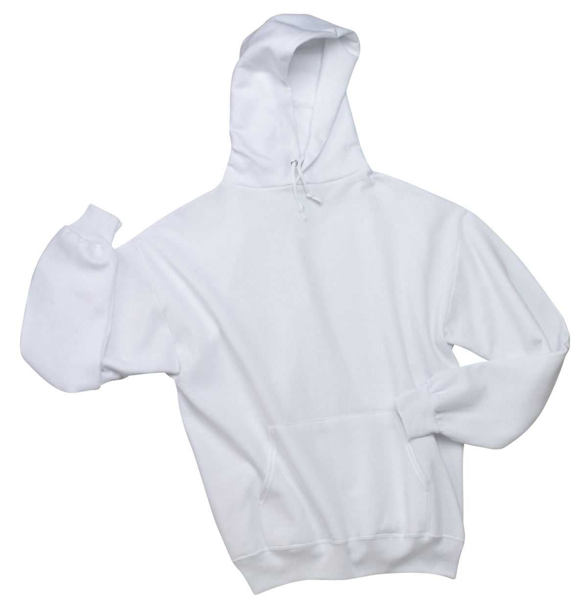 Jerzees 996MR NuBlend Pullover Hooded Sweatshirt - White - HIT a Double