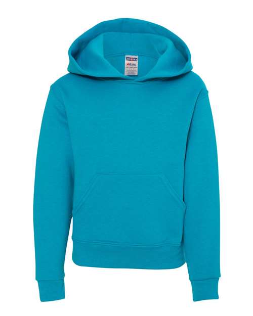 Jerzees 996YR NuBlend Youth Hooded Sweatshirt - California Blue - HIT a Double