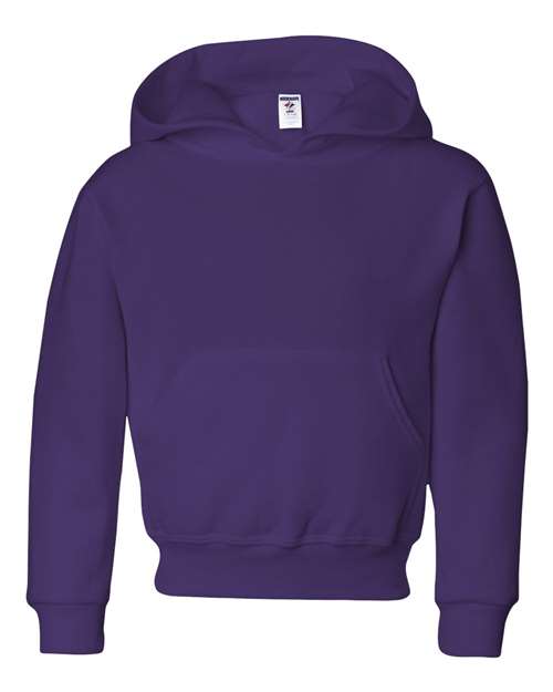Jerzees 996YR NuBlend Youth Hooded Sweatshirt - Deep Purple - HIT a Double