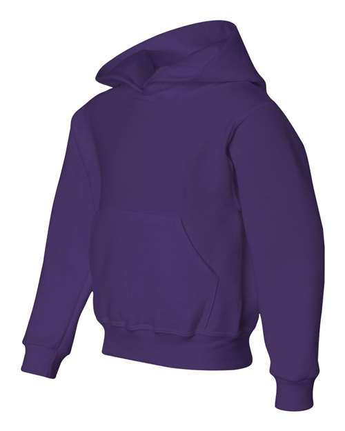 Jerzees 996YR NuBlend Youth Hooded Sweatshirt - Deep Purple - HIT a Double