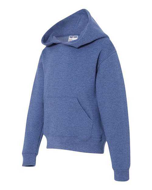 Jerzees 996YR NuBlend Youth Hooded Sweatshirt - Vintage Heather Blue - HIT a Double