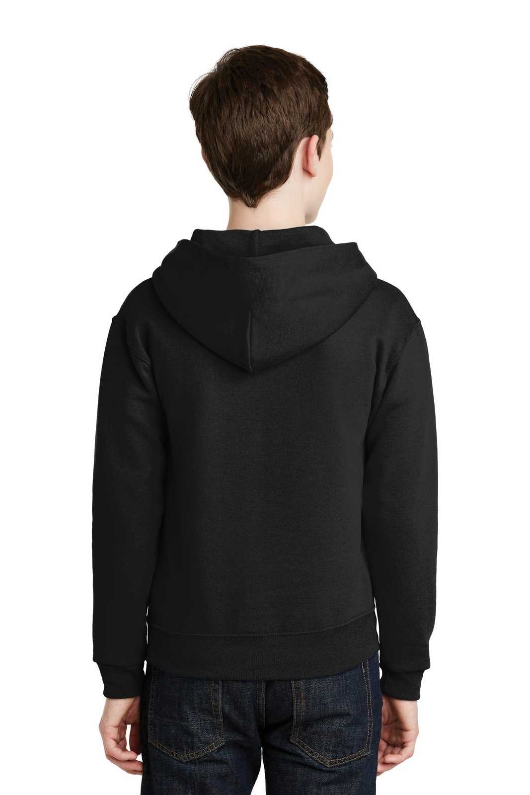 Jerzees 996Y Youth Nublend Pullover Hooded Sweatshirt - Black - HIT a Double