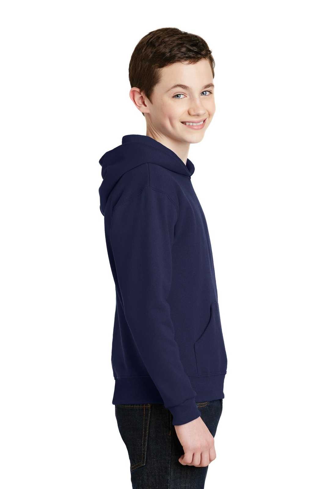 Jerzees 996Y Youth Nublend Pullover Hooded Sweatshirt - Navy - HIT a Double