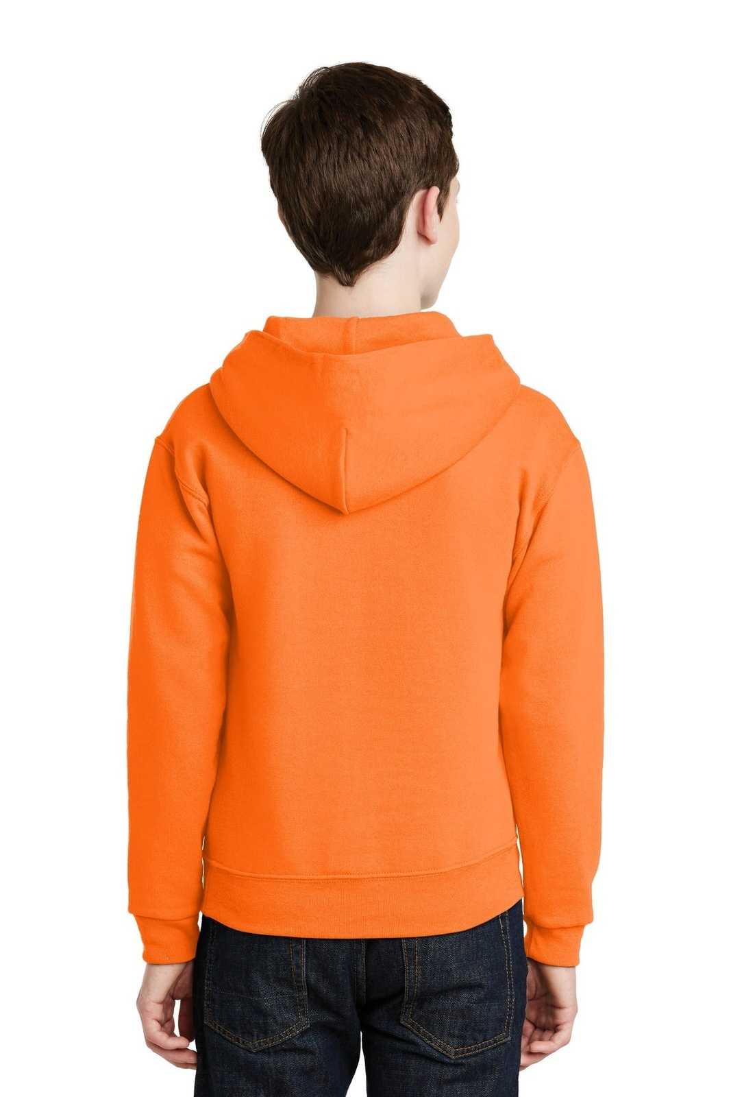 Jerzees 996Y Youth Nublend Pullover Hooded Sweatshirt - Safety Orange - HIT a Double