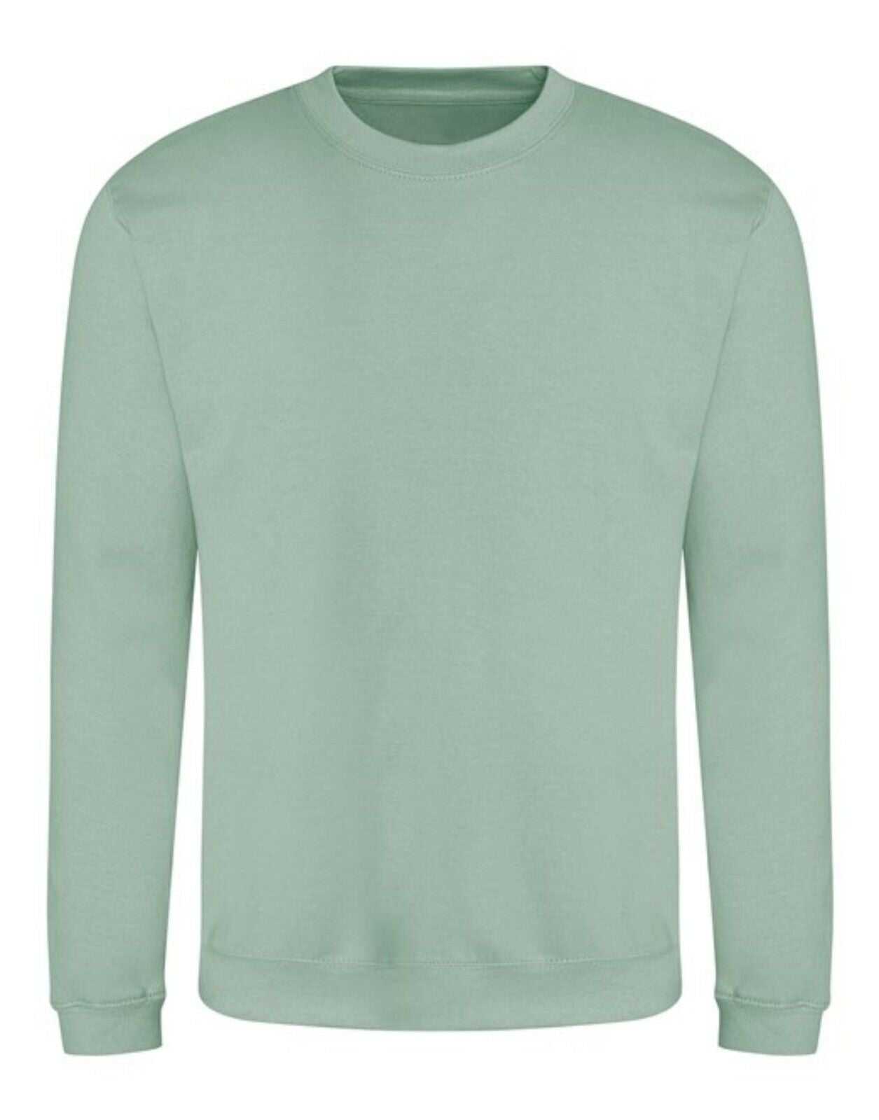 Just Hoods JHA030 College Sweat Crew Neck - Dusty Green - HIT a Double - 1