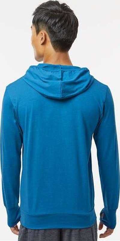 Kastlfel 4022 Unisex RecycledSoft Hooded Long Sleeve T-Shirt - Breaker Blue - HIT a Double - 3