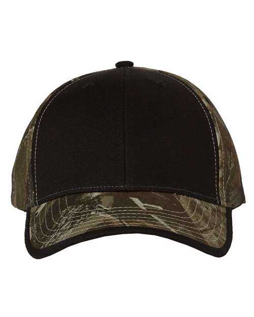 Kati LC102 Camo with Solid Front Cap - Black Realtree Hardwood - HIT a Double