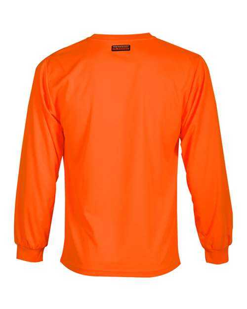 Kishigo 9122-9123 Microfiber Polyester Long Sleeve T-Shirt - Orange - HIT a Double