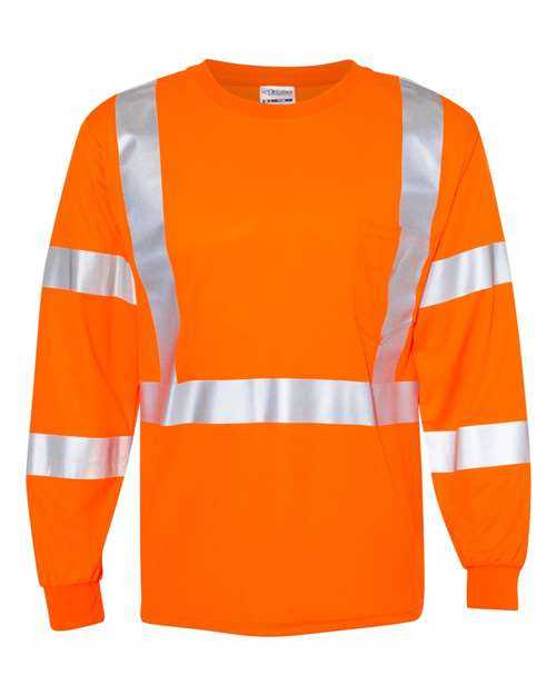 Kishigo 9145-9146 Long Sleeve Class 3 T-Shirt - Orange - HIT a Double
