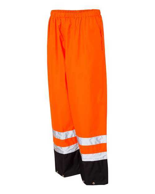 Kishigo RWP102-103 Storm Cover Waterproof Rain Pants - Orange - HIT a Double
