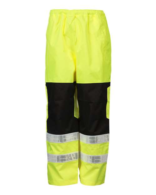 Kishigo RWP112 Premium Brilliant Series Rainwear Pants - Lime - HIT a Double