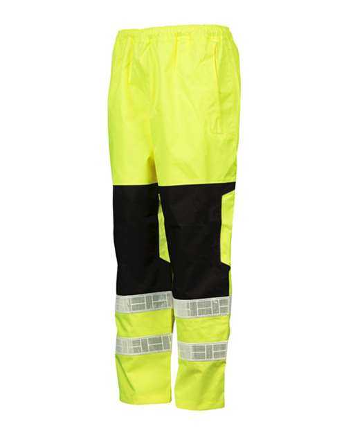 Kishigo RWP112 Premium Brilliant Series Rainwear Pants - Lime - HIT a Double