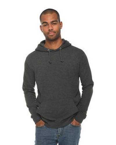 Lane Seven LS13001 Unisex French Terry Pullover Hooded Sweatshirt - Heather Charcoal - HIT a Double