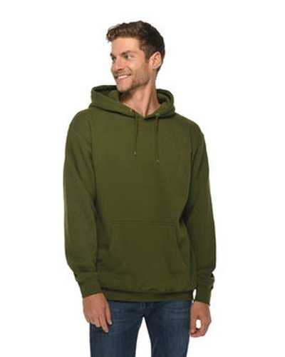 Lane Seven LS14001 Unisex Premium Pullover Hooded Sweatshirt - Army Green - HIT a Double