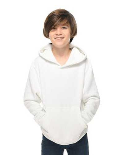 Lane Seven LS1401Y Youth Premium Pullover Hooded Sweatshirt - White - HIT a Double