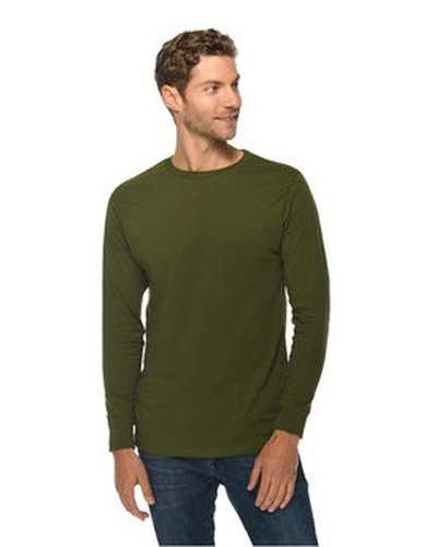 Lane Seven LS15009 Unisex Long Sleeve T-Shirt - Army Green - HIT a Double