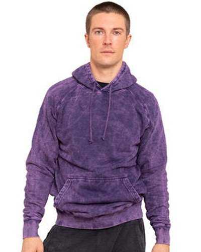 Lane Seven LST004 Unisex Vintage Raglan Hooded Sweatshirt - Cloud Purple - HIT a Double