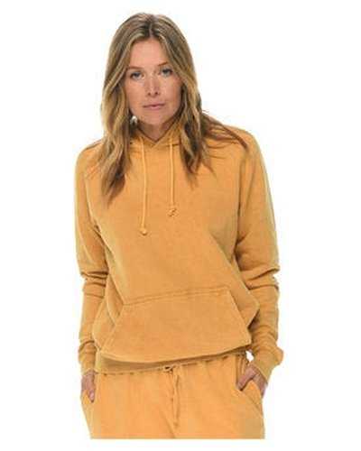 Lane Seven LST004 Unisex Vintage Raglan Hooded Sweatshirt - Mustard - HIT a Double
