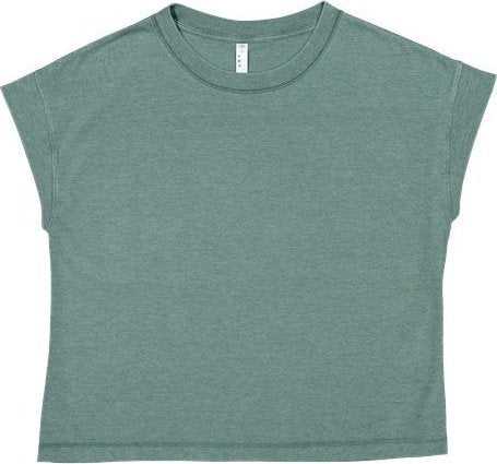 Lat 3502 Women&#39;s Relaxed Vintage Wash Tee - Washed Basil - HIT a Double - 1