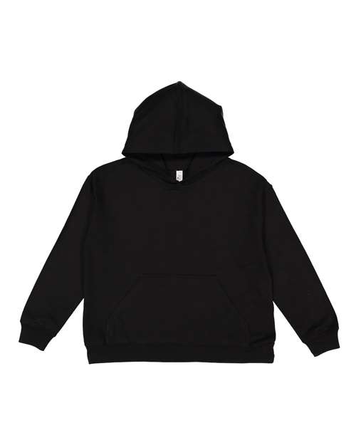 Lat 2296 Youth Pullover Hooded Sweatshirt - Black - HIT a Double