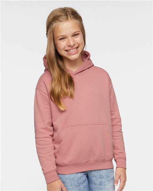 Lat 2296 Youth Pullover Hooded Sweatshirt - Mauvelous&quot; - &quot;HIT a Double