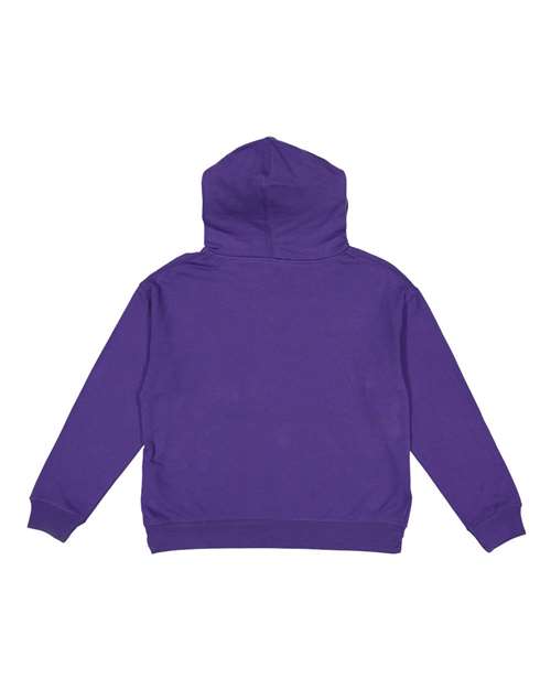 Lat 2296 Youth Pullover Hooded Sweatshirt - Purple - HIT a Double