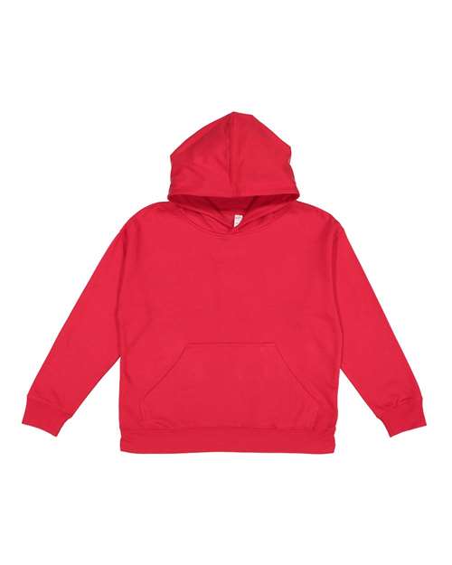 Lat 2296 Youth Pullover Hooded Sweatshirt - Red - HIT a Double