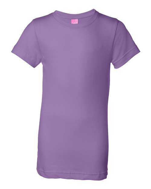 Lat 2616 Girls' Fine Jersey Tee - Lavender - HIT a Double