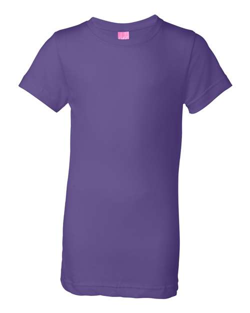 Lat 2616 Girls&#39; Fine Jersey Tee - Purple - HIT a Double