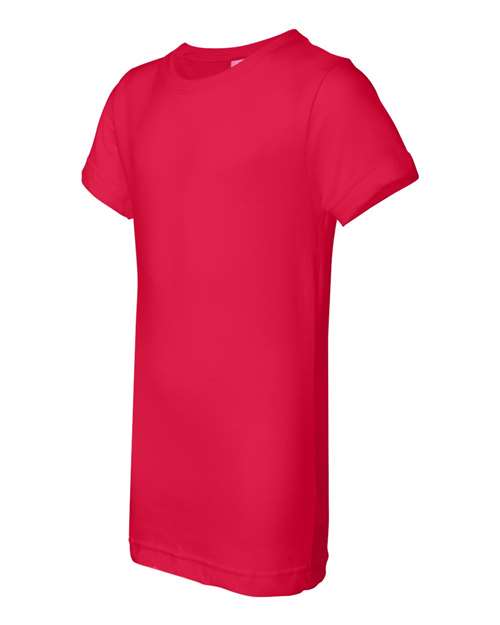 Lat 2616 Girls' Fine Jersey Tee - Red - HIT a Double