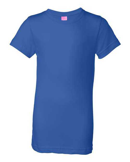 Lat 2616 Girls&#39; Fine Jersey Tee - Royal - HIT a Double