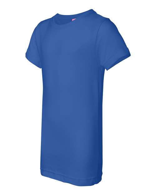 Lat 2616 Girls' Fine Jersey Tee - Royal - HIT a Double