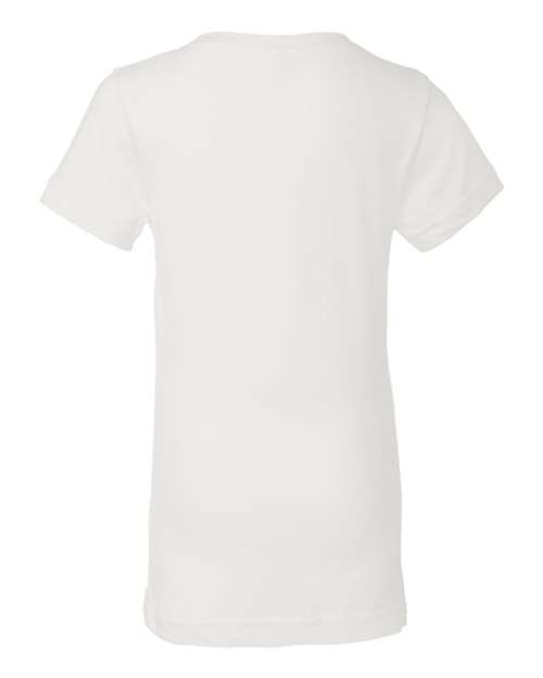 Lat 2616 Girls&#39; Fine Jersey Tee - White - HIT a Double