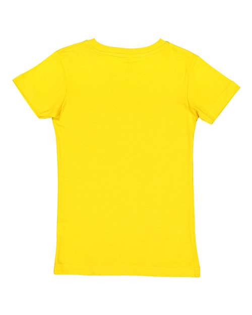 Lat 2616 Girls&#39; Fine Jersey Tee - Yellow - HIT a Double