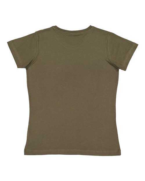 Lat 3516 Women's Fine Jersey Tee - Military Green - HIT a Double